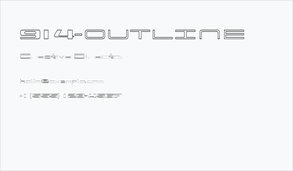 914-OUTLINE Business Card