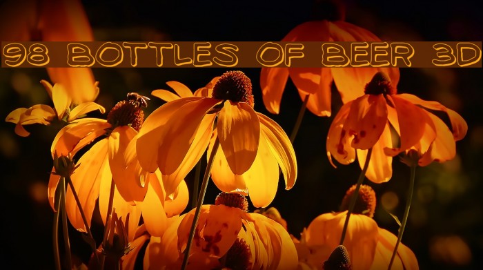 98 Bottles of Beer 3D Font examples