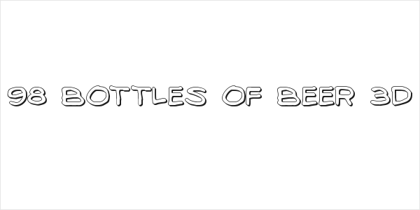 98 Bottles of Beer 3D Logo