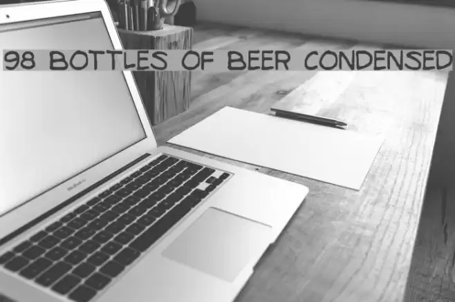98 Bottles of Beer Condensed Font examples