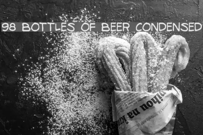 98 Bottles of Beer Condensed Font examples