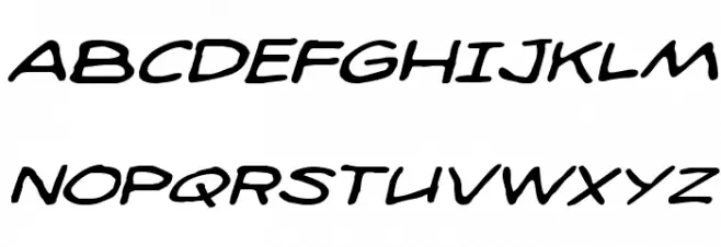 98 Bottles of Beer Expanded Italic Schriftart Kleinbuchstaben