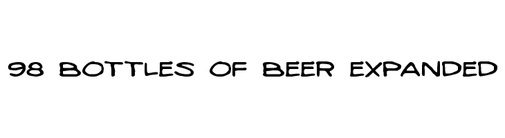 98 Bottles of Beer Expanded Fonte
