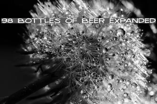 98 Bottles of Beer Expanded Шрифта examples