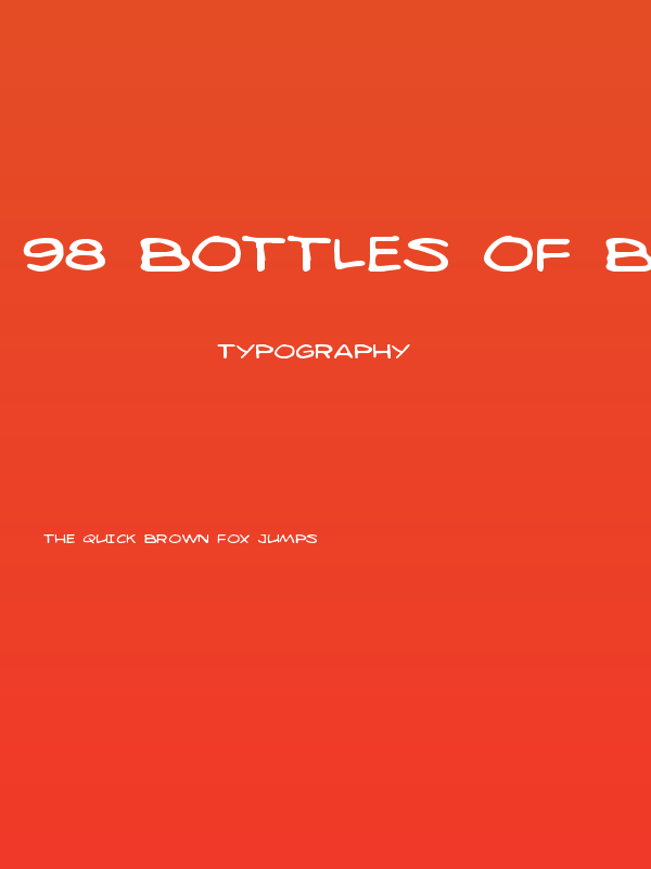 98 Bottles of Beer Expanded Poster