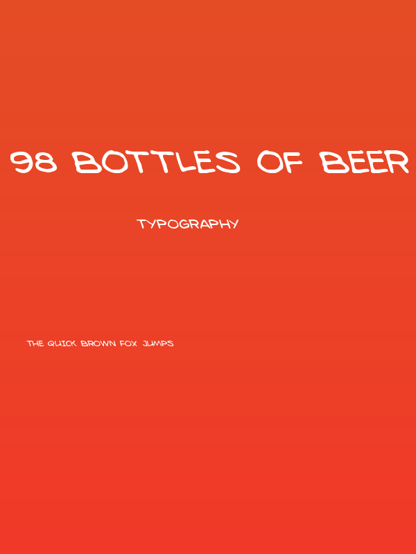 98 Bottles of Beer Leftalic Poster