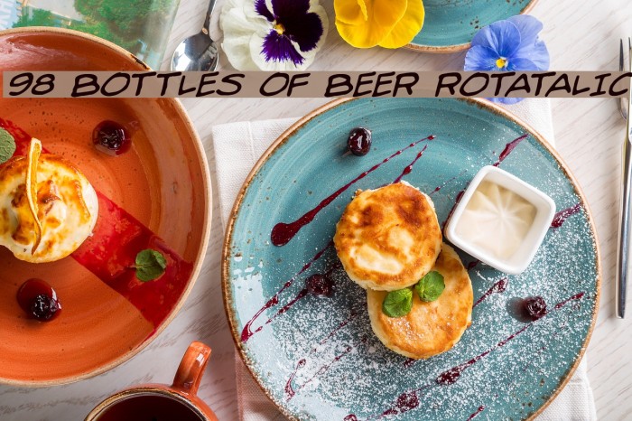 98 Bottles of Beer Rotatalic Шрифта examples