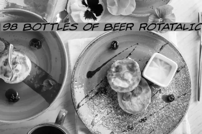 98 Bottles of Beer Rotatalic Шрифта examples