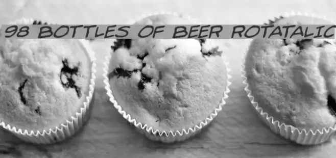 98 Bottles of Beer Rotatalic Шрифта examples
