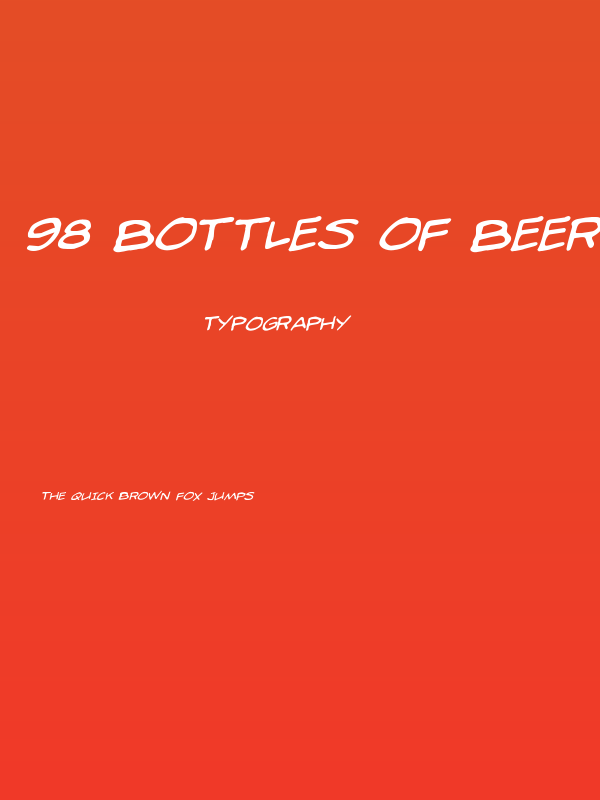 98 Bottles of Beer Rotatalic Poster