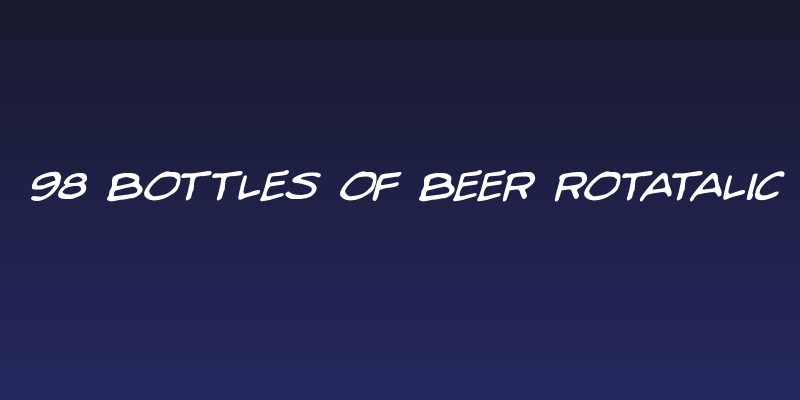 98 Bottles of Beer Rotatalic Social Header