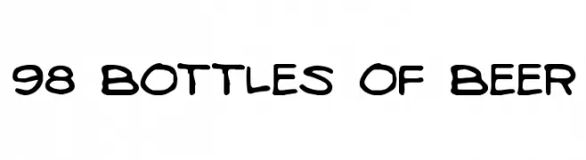 98 Bottles of Beer  تنزيل الخطوط
