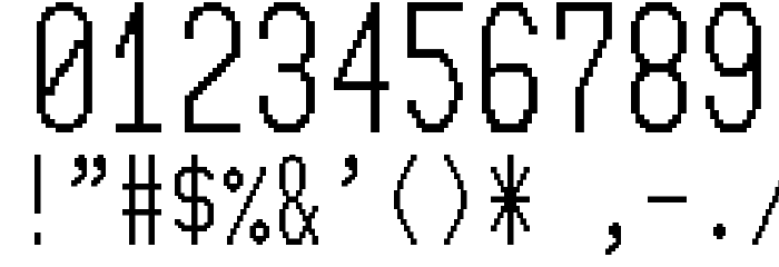 9801 لخطوط تنزيل حرف أخرى