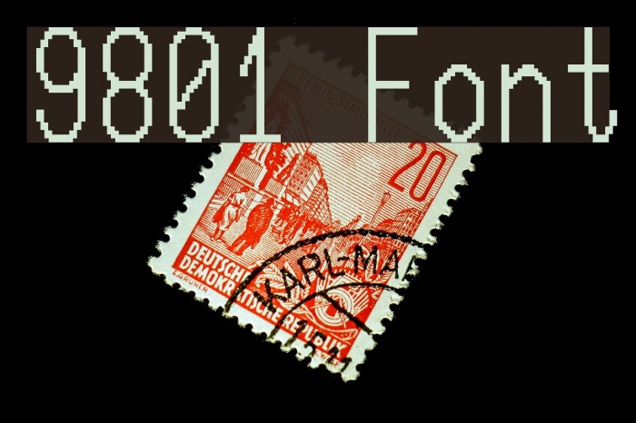 9801 لخطوط تنزيل examples