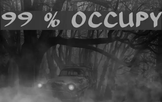 99 % OCCUPY Font examples