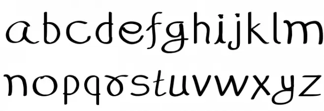 99%HandWritting Font LOWERCASE