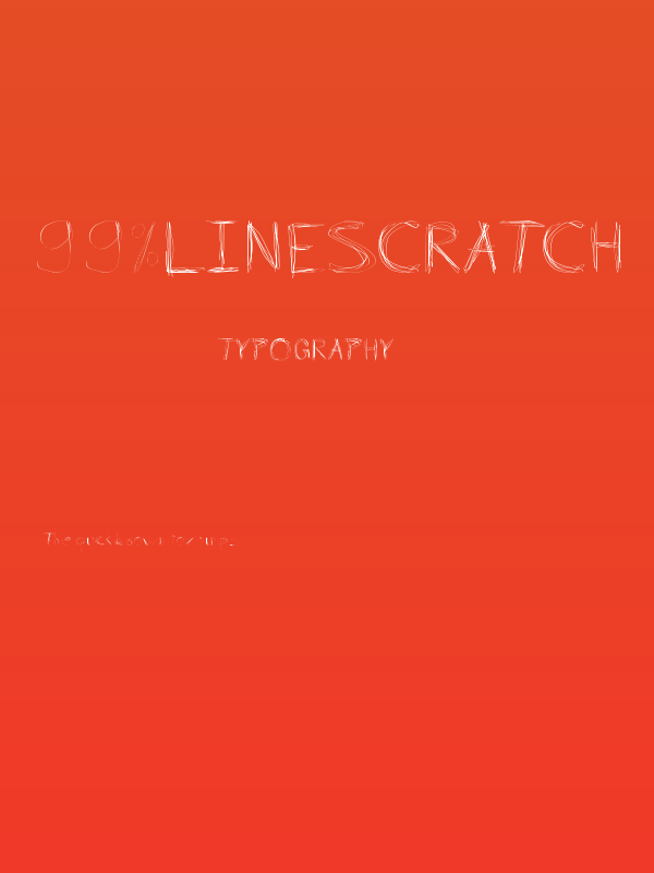 99%LineScratch Poster