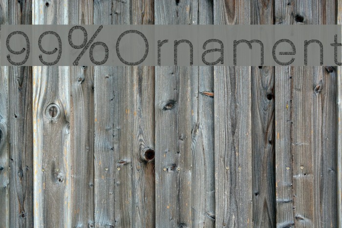 99%Ornament Font examples