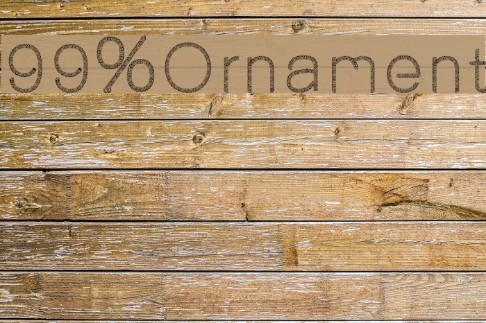 99%Ornament Font examples