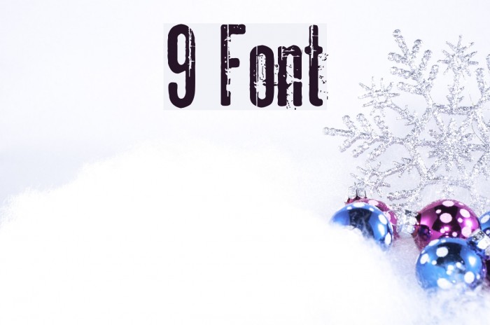 9 Font examples