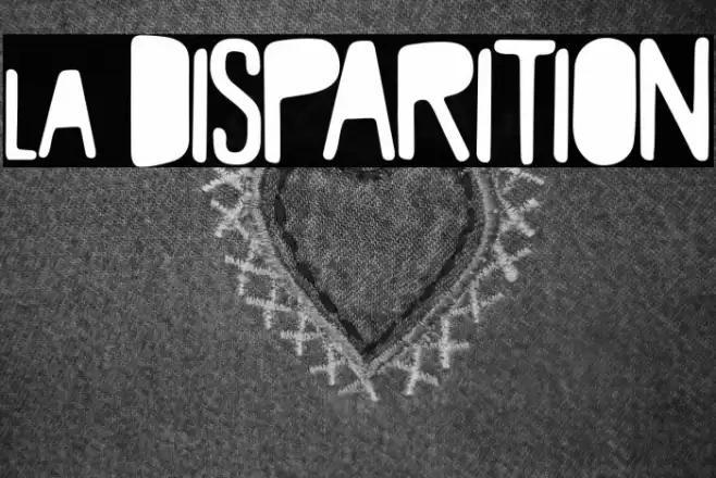& Disparition Font examples