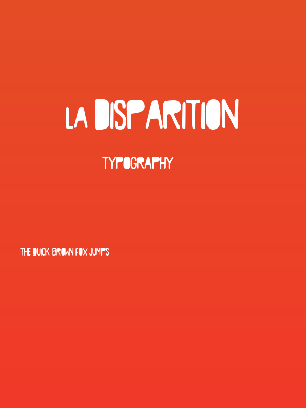 & Disparition Poster