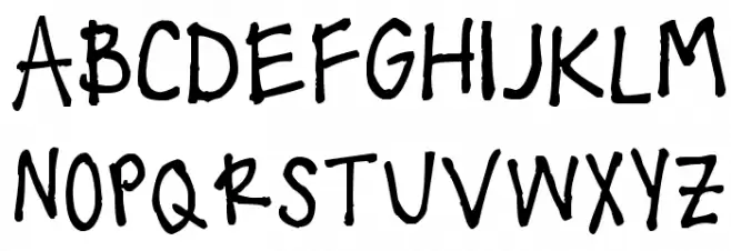 !!! Handwritingg 3 خط أحرف كبيرة