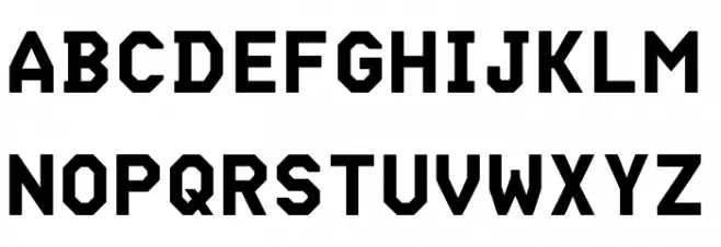' Mono Bold Schriftart Groß