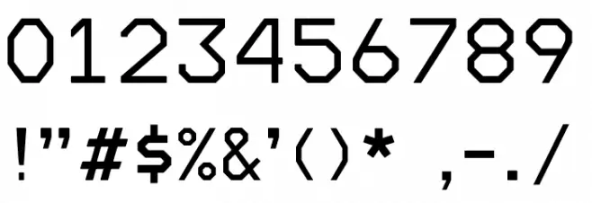 ' Mono Light Font OTHER CHARS