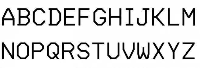 ' Mono Light Schriftart Groß