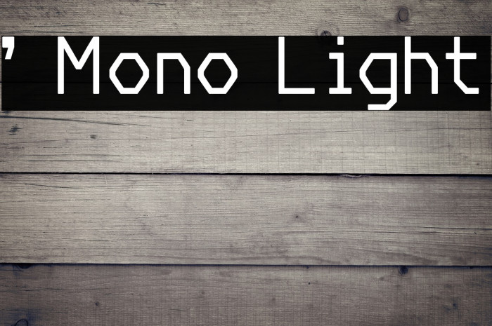 ' Mono Light Example 2