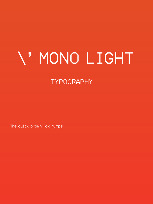 ' Mono Light Poster