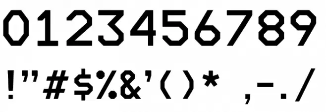 ' Mono Regular Font OTHER CHARS