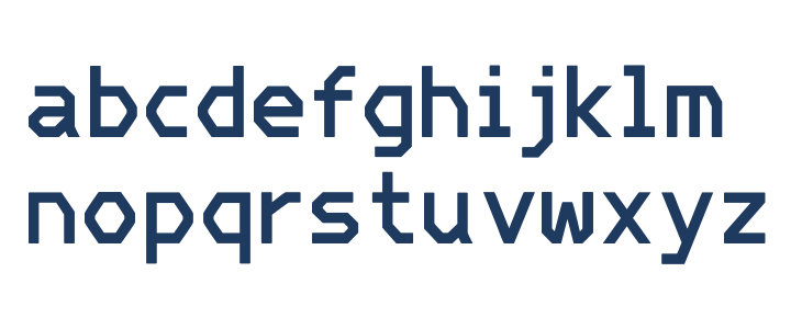 ' Mono Regular Lowercase