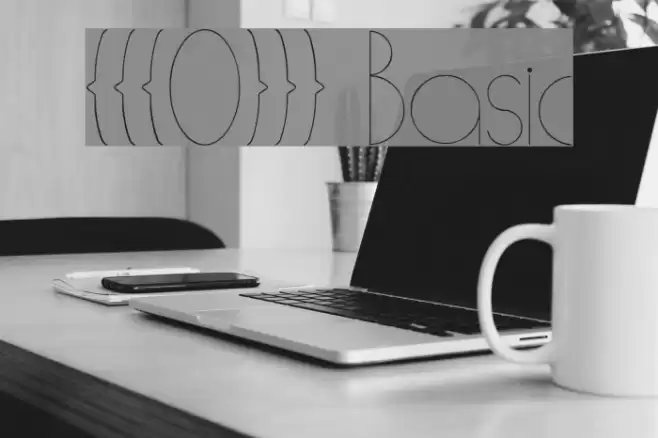 [[[O]]] Basic Schriftart examples