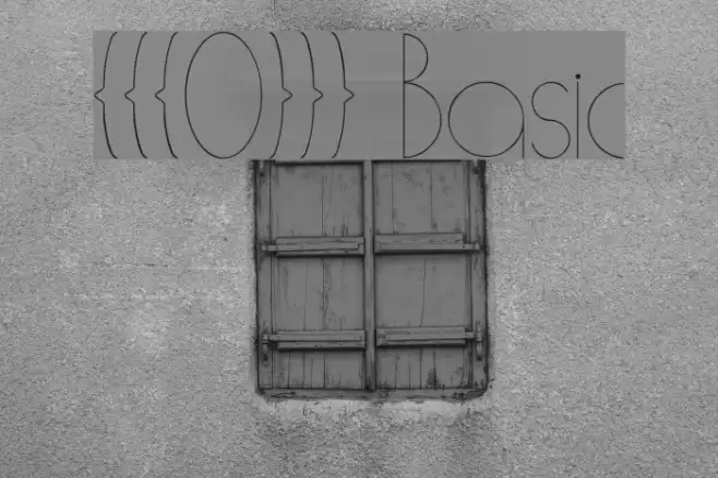 [[[O]]] Basic Schriftart examples