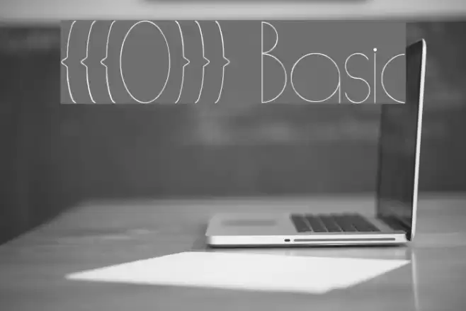 [[[O]]] Basic Schriftart examples