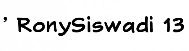 ' RonySiswadi 13 Caratteri