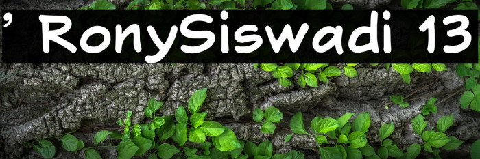 ' RonySiswadi 13 Caratteri examples