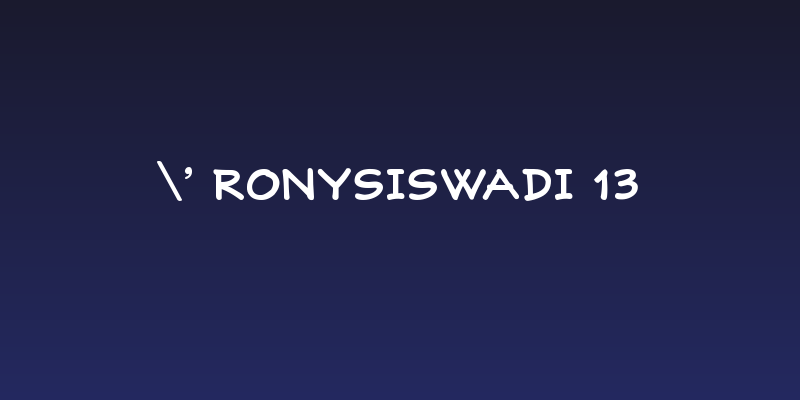 ' RonySiswadi 13 Social Header