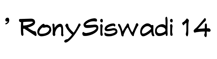 ' RonySiswadi 14  Free Fonts Download