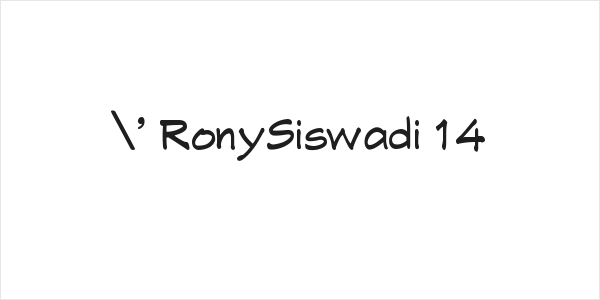 ' RonySiswadi 14 Logo