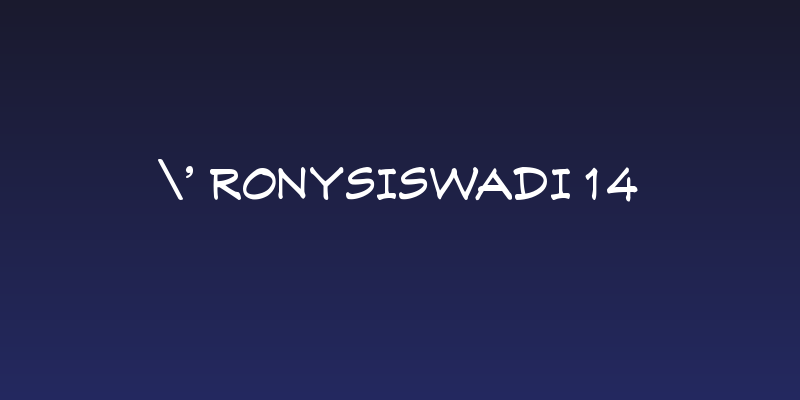 ' RonySiswadi 14 Social Header