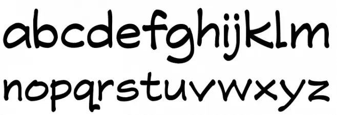 ' RonySiswadi 14 Font LOWERCASE