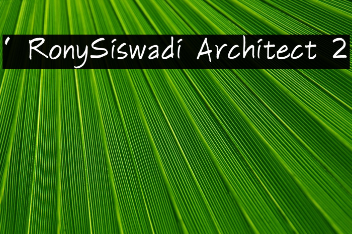 ' RonySiswadi Architect 2 Example 1