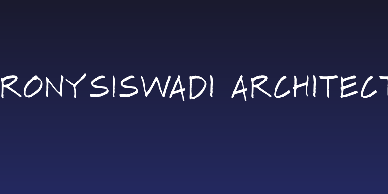 ' RonySiswadi Architect 2 Social Header