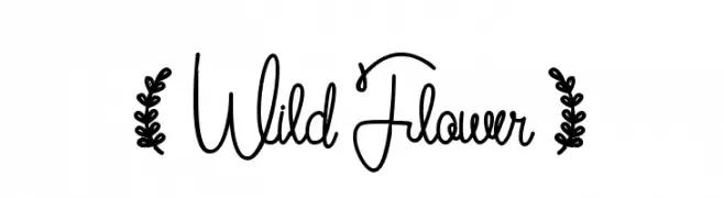 ( Wild Flower )  Fuentes Gratis Descargar