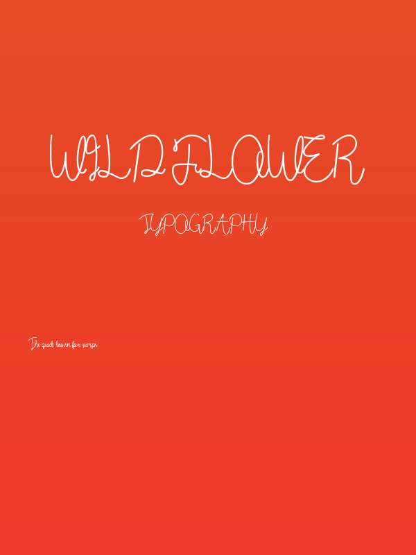 [ Wild Flower ] Poster