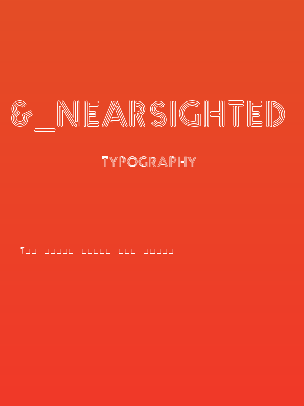 &_NearSighted Normal Poster