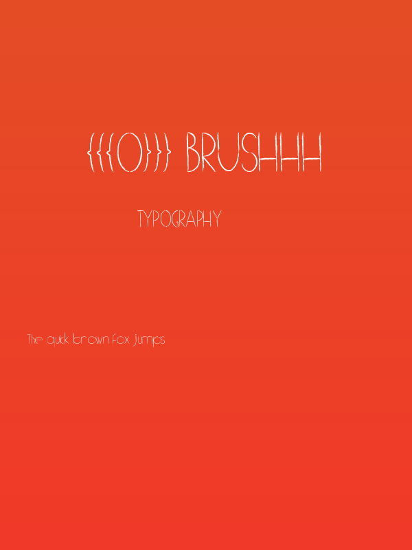 [[[o]]] brushhh Poster